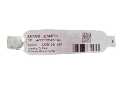 Sleepless Jennifer Bryant (Michelle Monaghan) Hospital Bracelet Movie Props | Premiere Props