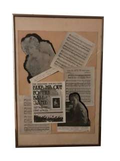 Take Me Out to the Ball Game Music Score Framed | Premiere Props