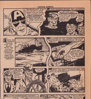 Captain America comic book page prop | Piece of the Past