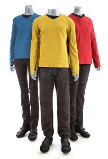 Star Trek (2009) & Star Trek Into Darkness (2013) | Three Men’s USS Enterprise Uniforms | Propstore