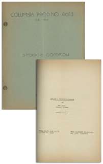 Moe Howard‘s Personally Owned Script for The Three Stooges 1944 Film ‘‘Idle Roomers‘‘