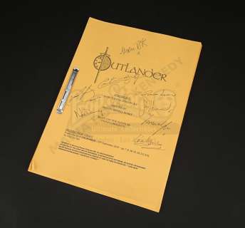 Outlander - Lot 1 - Outlander Charity Script Auction - Maria Doyle Kennedy‘s Cast Autographed Script - Episode 510 ‘Mercy Shall Follow Me‘ Goldenrod Draft