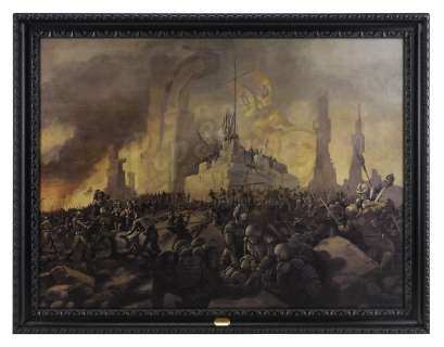 BATTLESTAR GALACTICA (T.V. SERIES, 2004-2009) - Lot 126 - Cast-Signed Giclee of Admiral Adama‘s (Edward James Olmos) Painting