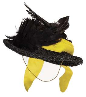 Lot 292 - Vivien Leigh "Scarlett O‘Hara" black straw "Shanty Town" hat from Gone With the Wind.