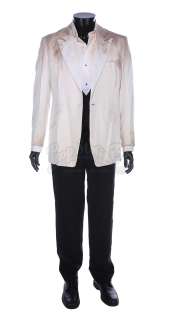 JOHNNY ENGLISH (2003) - Lot 419 - Johnny English‘s (Rowan Atkinson) Screen-Matched Distressed White Tuxedo