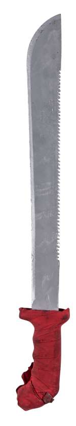 The Walking Dead Rick Production-Used Stunt Rubber Red-Handled Machete – AMC LOA | Goldin