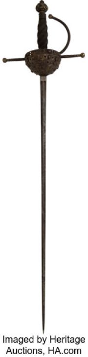 Sergio Calderón "Pirate Lord Eduardo Villanueva" Cup-Hilt Rapier from Pirates of the Caribbean: At World’s End (Walt Disney, 2007). | Heritage