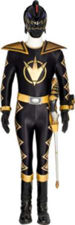 Power Rangers Dino Thunder (BVS Entertainment, 2004), Jason David Frank "Tommy Oliver" Black Ranger Hero Costume and Action Accessories.