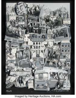 The Honeymooners (CBS TV, 1955-1956), Charles Fazzino, 3D Pop Art Plus Personalized Artwork (ca. 2011). | Heritage
