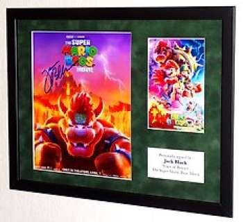 The Super Mario Bros. Movie | The Super Mario Bros. Movie - Jack Black (Voice of Bowser) Premium Framed, signed + COA | Catawiki