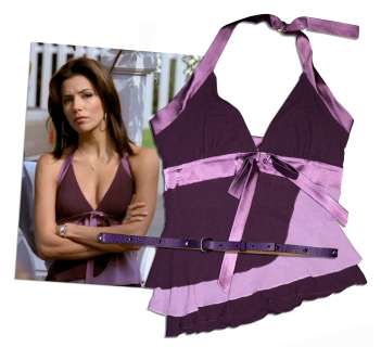 Halter Top and Belt Worn by Eva Longoria on ’’Desperate Housewives’’ -- With ABC Studios COA | Nate Sanders