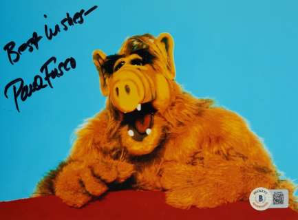 Alf - Classic TV | ALF - Classic TV - Paul Fusco (original English voice and puppeteer) - Autograph, Photo With Beckett COA | Catawiki