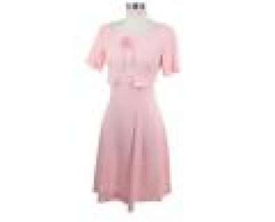 Bates Motel - Lot 752 - Norma‘s Pink Dress with Tan Purse & Heels