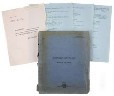 MARILYN MONROE SOMETHING’S GOT TO GIVE SCRIPT AND PAGES USED ON SET | Julien’s