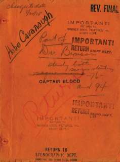 Captain Blood Revised Final script | Profiles in History