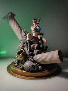 Tomb Raider - Statue(s), Handpainted Lara Croft - Statue, Diorama (40x38x38 cm) | Catawiki