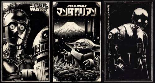 Æ (XX) - Star Wars (X3) - “Grogu”, “R2-D2 & C-3PO” & “K-2SO” Collectible! Signed & Certificate | Catawiki