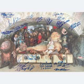 Star Wars - Signed by 19 of Jabba’s Palace Cast | Catawiki