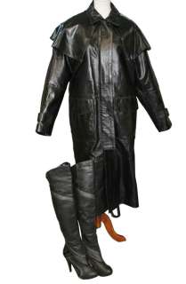 Tanya Tucker’s Black Leather Coat & Knee-High Boots | GWS Auctions