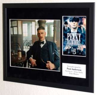Peaky Blinders - Paul Anderson (Arthur Shelby) Premium Framed, signed, Certificate of Authenticity