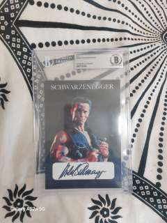 Commando, Arnold Schwarzenegger (John Matrix) - Signed card - Graded by Beckett | Catawiki