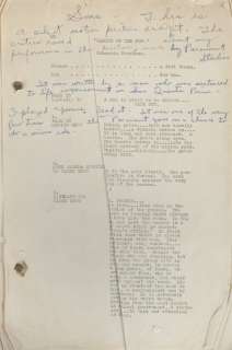 CLARA BOW SCRIPT FOR LADIES OF THE MOB | Julien’s