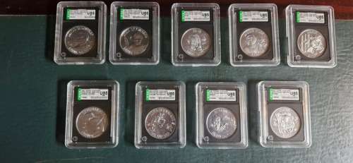 Star Wars - Set of 9 Kenner AFA U85 (Uncirculated) POTF Collector Coins Last 17. | Catawiki