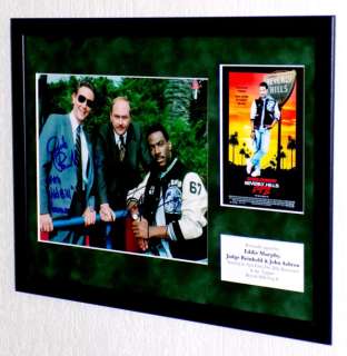 Beverly Hills Cop 2 - Eddie Murphy, Judge Reinhold & John Ashton (RIP) (Axel, Billy & John) Framed, TRIPLE signed + COA | Catawiki