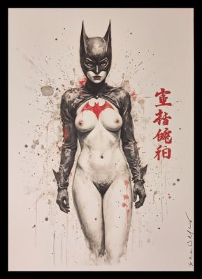Batgirl - Series " Tokyo Pop Icons " by Emma Wildfang - Large size | Catawiki