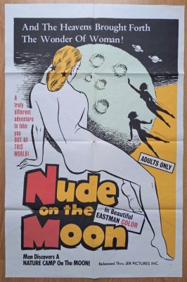 Unknown - Nude on the Moon (J.E.R. Pictures, 1961). Folded Very Fine Comercial. One Sheet (27" X 41") - Nude on the Moon | Catawiki