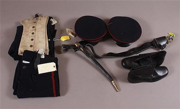 "LAST SAMURAI" - COMPLETE UNIFORM WITH PANTS, HAT, SHOES, BELT, LEGGINGS, AND SHIRT W/C.O.A | Apple Tree Auction Center
