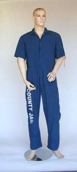 Lot 135 - THE CABLE GUY – Steven M. Kovacs (Matthew Broderick) Blue Jumpsuit