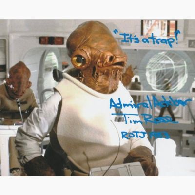 Star Wars Episode VI: Return of the Jedi - Signed by Tim Rose (Admiral Ackbar) | Catawiki