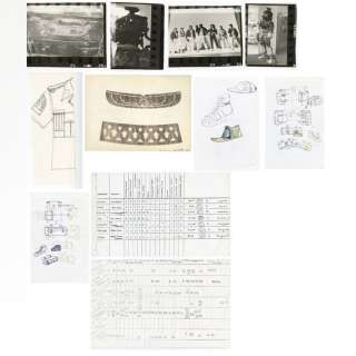 ALIEN (1979) - Lot 536 - Hand-Drawn John Mollo Concept Sketches, Notes, and Production Photos