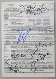 Lot 1620 - James Bond Quantum of Solace, production used five page call sheet signed to front page by Daniel…