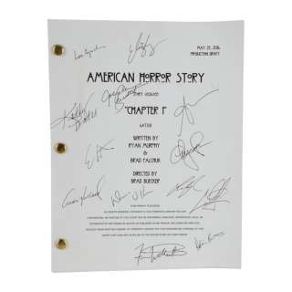 American Horror Story (2011-2024) | Lou Eyrich and Cast Signed Script | Propstore