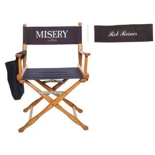 MISERY (1990) - Lot #940 : James Caan‘s Director‘s Chair and Rob Reiner‘s Director‘s Chairback