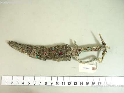 INTO THE BLUE HERO TREASURE DAGGER WITH REMOVABLE SHEATH WITH STONES | Hollywood Parts