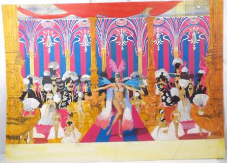 Original 1963 Cleopatra Watercolor Film Scene Storyboard - Artist signed | Eagles Corps International LLC