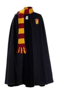 Lot 1193 - HARRY POTTER AND THE CHAMBER OF SECRETS: "HARRY POTTER" GRYFFINDOR OVERCOAT AND SCARF (WITH DVD)