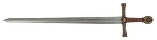 Lot 1126 - MALEFICENT: KENNETH CRANHAM "KING HENRY" SWORD PROP (WITH DVD)