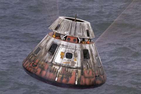 Lot 786 - Apollo 13 splashdown capsule model.