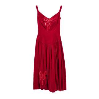 Lot 179 - "The Three Faces of Eve" | Velvet dress, worn by Joanne Woodward in her Oscar-winning role