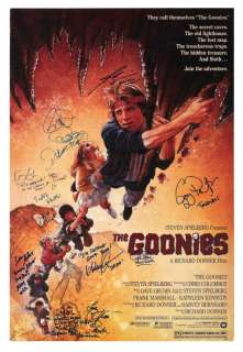 Lot 163 - The Goonies | Cast-Signed Film Poster