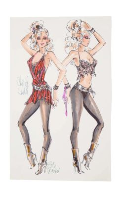Cheryl Ladd | 1979 “The Cheryl Ladd Special” Bob Mackie Costume Illustration | Julien’s