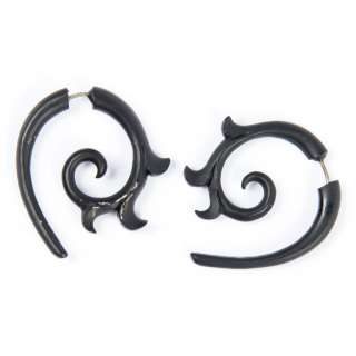 The Girl with the Dragon Tattoo - Lot 59 - Lisbeth Salander Stunt Black Tribal Earrings from The Girl with the Dragon Tattoo