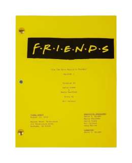 Lot 44 - Friends | "The One With Monica‘s Thunder" Script Studio Made Reproduction (A)