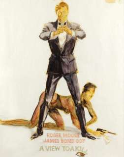 Lot 2118 - James Bond A View To A Kill (1985) Original artwork used in the initial design of the poster,…