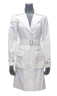 BATTLESTAR GALACTICA (T.V. SERIES, 2004-2009) - Lot #551 : Number Six‘s (Tricia Helfer) "Overseer" White Trench Coat