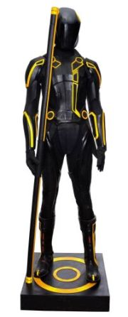 Tron: Legacy (2010) | Lot 1292 : Black Guard’s Ensemble Display Assembled From Production-Made Components | Propstore